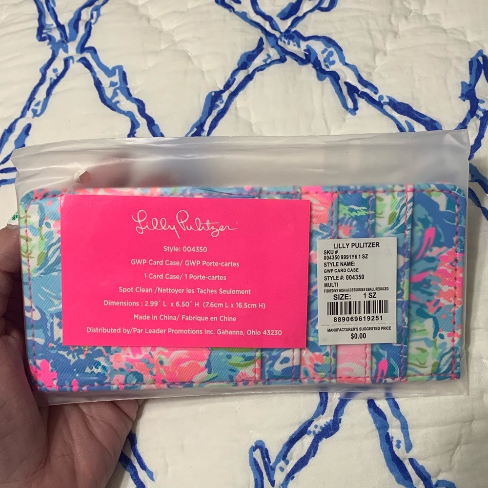 Lilly Pulitzer GWP Card Case Fished My Wish